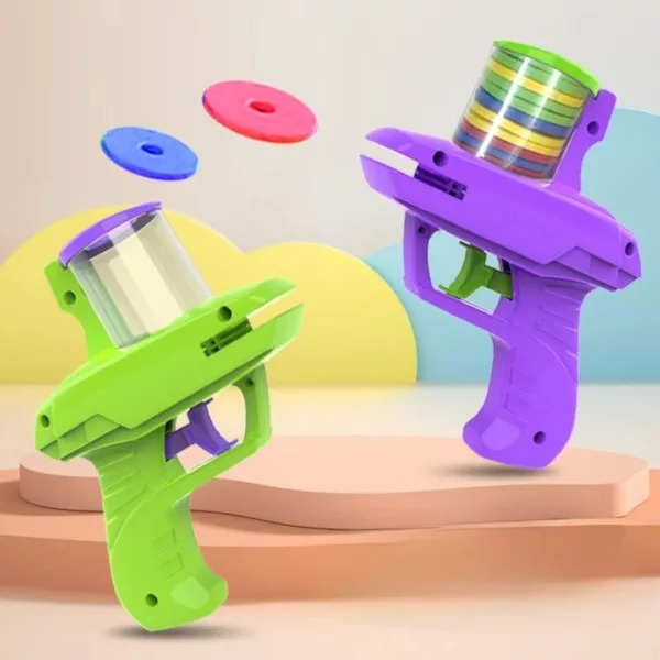 Soucoupe volante lanceur de disque – Jouet volant rapide et amusant pour enfants – Activité extérieure interactive
