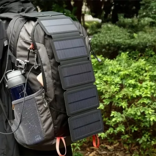 Support solaire recharge camping – Énergie gratuite en plein air, idéal pour bivouac et randonnées autonomes