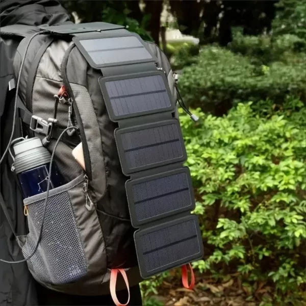 Support solaire recharge camping – Énergie gratuite en plein air, idéal pour bivouac et randonnées autonomes