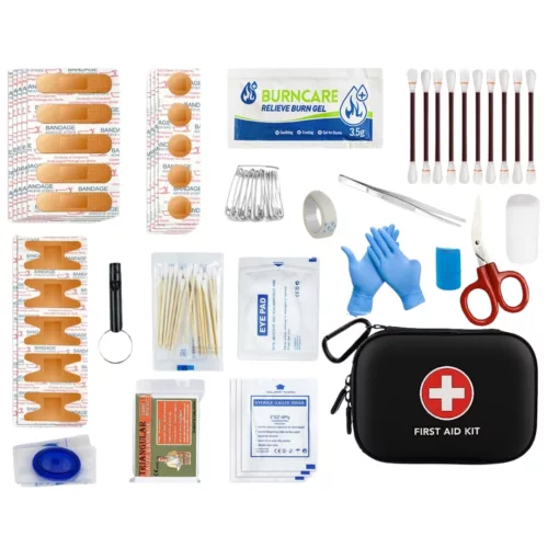 Trousse premiers secours randonnée – Compacte et étanche, idéale pour aventures en plein air et urgences imprévues
