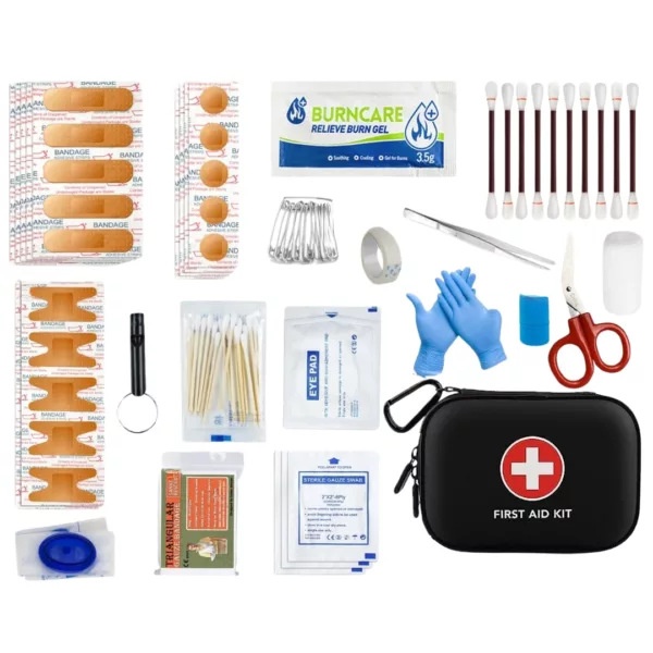 Trousse premiers secours randonnée – Compacte et étanche, idéale pour aventures en plein air et urgences imprévues
