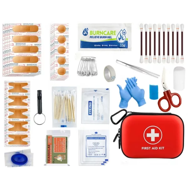 Trousse premiers secours randonnée – Compacte et étanche, idéale pour aventures en plein air et urgences imprévues