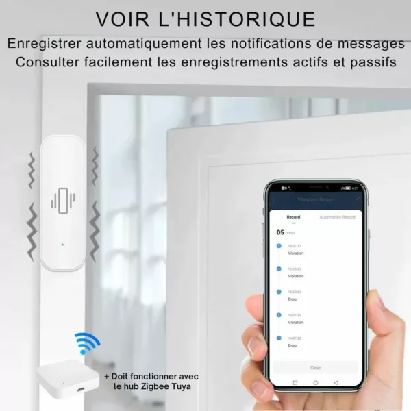 Alarme antivol vibration pour fenêtre extérieure – Image 4