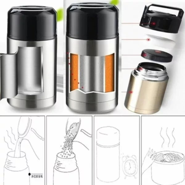Boîte repas isotherme portable pour trajet en voiture – Image 4