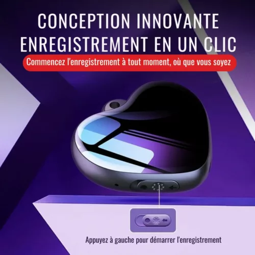 Bouton espion audio avec micro intégré