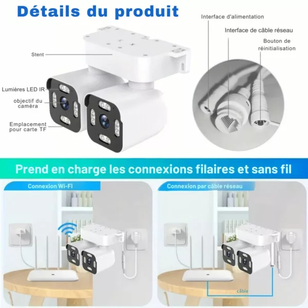 Caméra wifi sans fil pour cabane jardin – Image 3