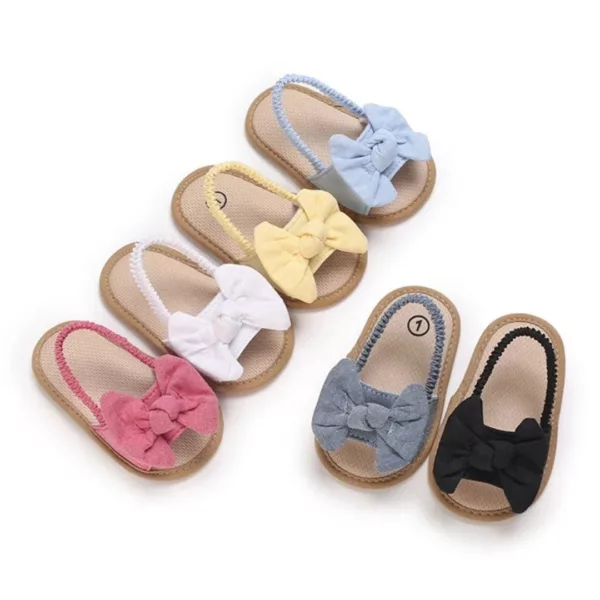 Chaussures bébé été en tissu léger – confort respirant pour pieds sensibles – parfaites pour les journées chaudes – Image 5
