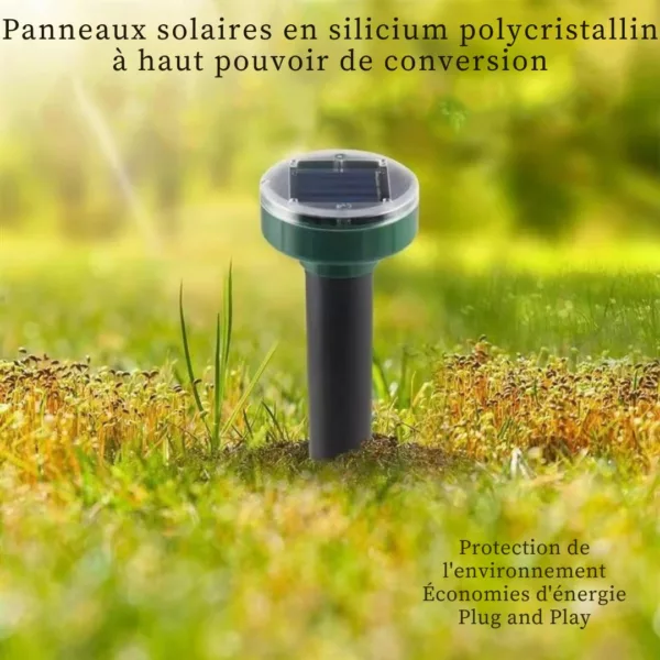 Dispositif anti taupes à ultrasons solaire – Image 3