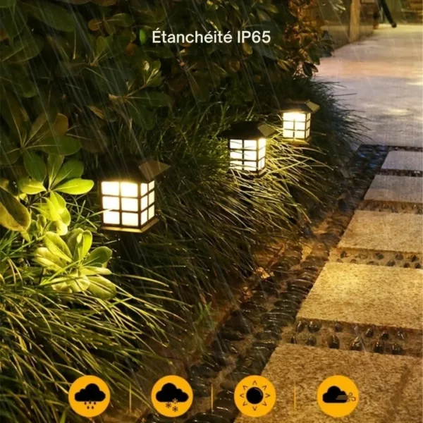 Lampe solaire à planter pour allée jardin – Image 3