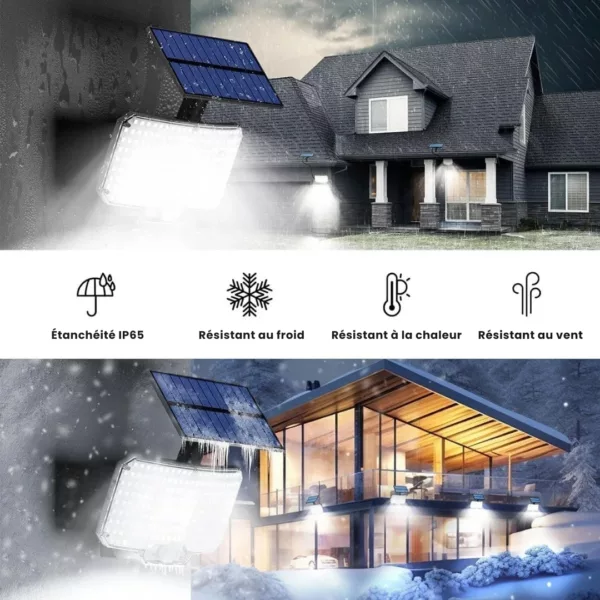 Lampe solaire extérieure avec capteur crépusculaire – Image 3