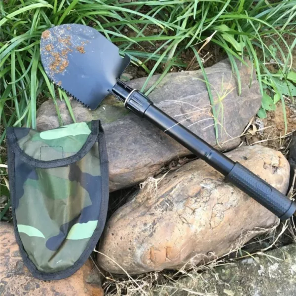 Mini pelle pliante multifonction randonnée – Compacte et robuste pour camping, survie et aventures outdoor – Image 4