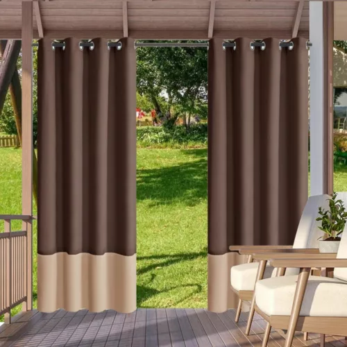Rideau extérieur imperméable pour tonnelle