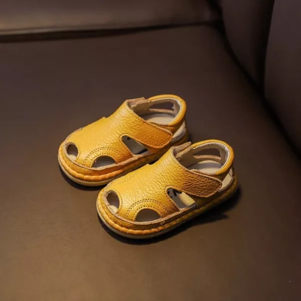 Sandales en cuir souple pour bébé – Image 5