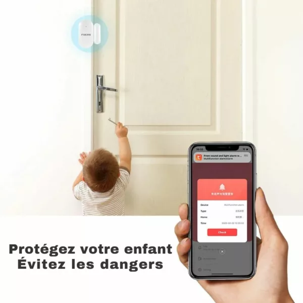 Alarme maison connectée sans fil autonome – Image 4