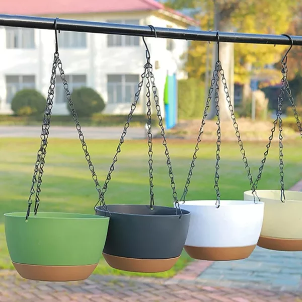 Jardinière suspendue balcon sans perçage – Installez vos plantes en un clin d'œil sans outils ni trous – Image 3