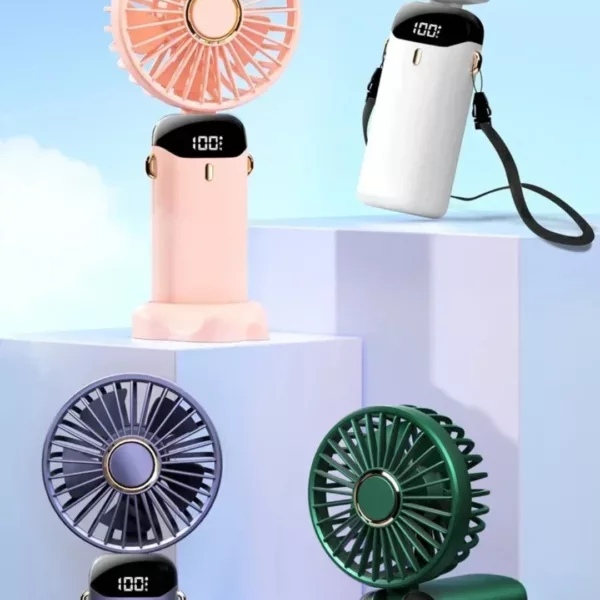 Mini ventilateur usb rechargeable pour avion train – Image 5