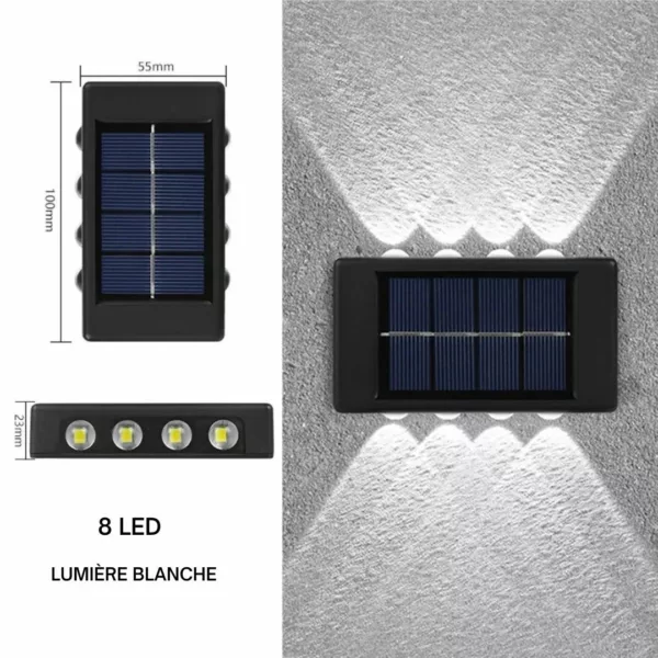 Applique solaire murale extérieure design – Image 9
