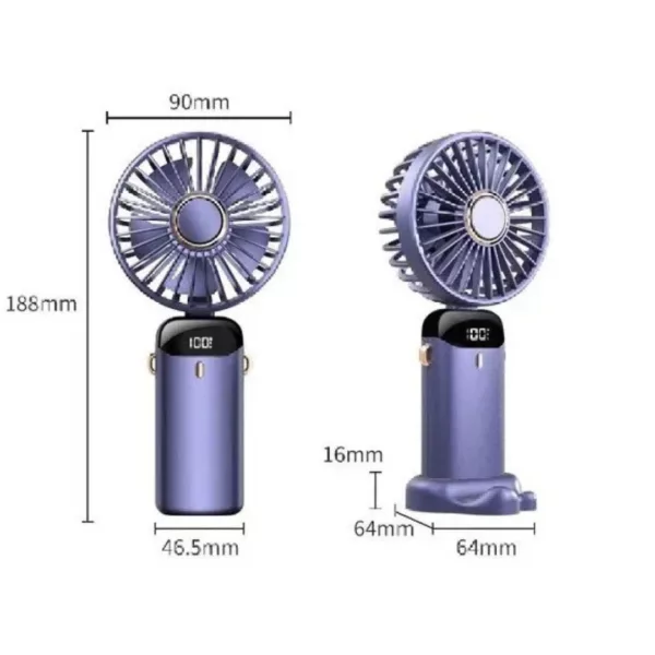 Mini ventilateur usb rechargeable pour avion train – Image 8