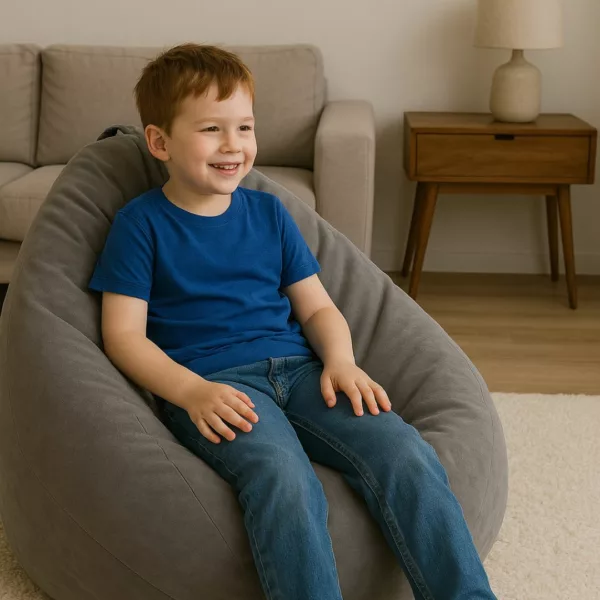 Pouf extérieur déhoussable tissu recyclé – Image 3