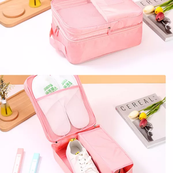 Sac de rangement chaussures voyage compact pliable – Image 4