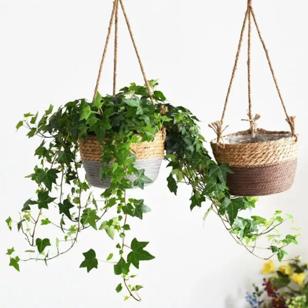 Jardinière suspendue en matériaux écologiques – Image 2