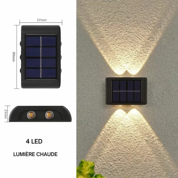 Applique solaire murale extérieure design – Image 11