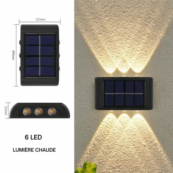 Applique solaire murale extérieure design – Image 6