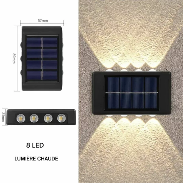 Applique solaire murale extérieure design – Image 8