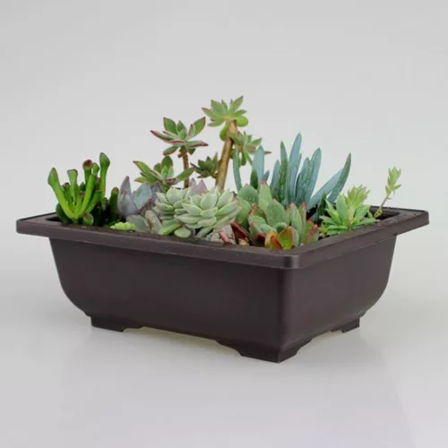 Cache pot terrasse en plastique recyclé