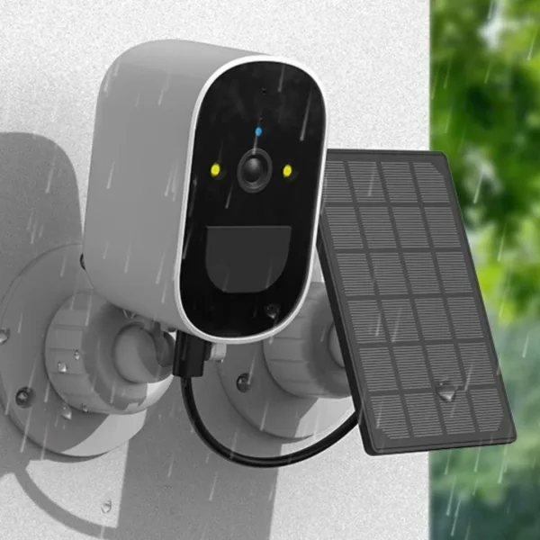Caméra de surveillance extérieure solaire autonome