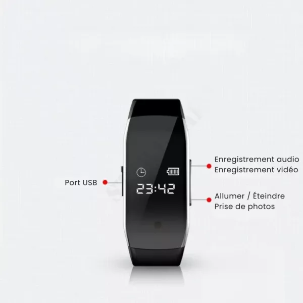 Caméra espion dissimulée dans montre digitale – Image 6