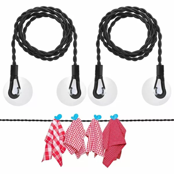Corde à linge extensible pour camping – Séchage rapide sans pinces, idéale en voyage et plein air – Image 2