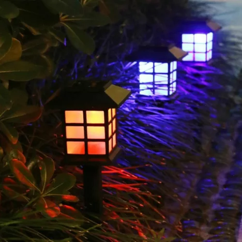 Lampe solaire à planter pour allée jardin