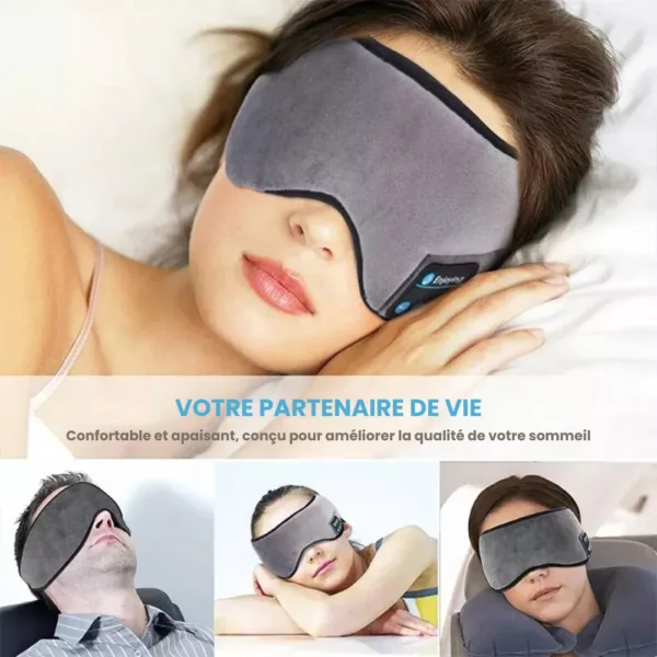 Masque de sommeil voyage avec bouchons d’oreilles – Image 5