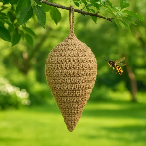 Piège à guêpes extérieur avec crochet – Éloigne efficacement les insectes pour des repas en plein air paisibles – Image 2