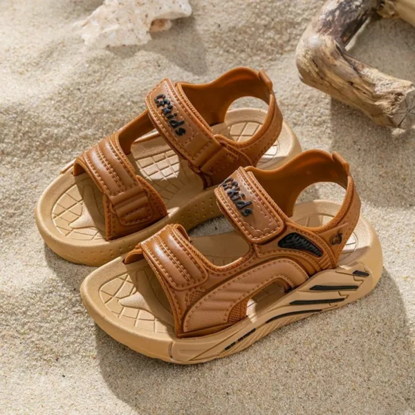 Sandales à scratch pour enfant pieds larges – Image 2