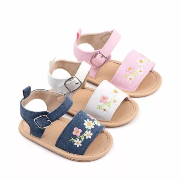 Sandales enfant pieds fins ajustables