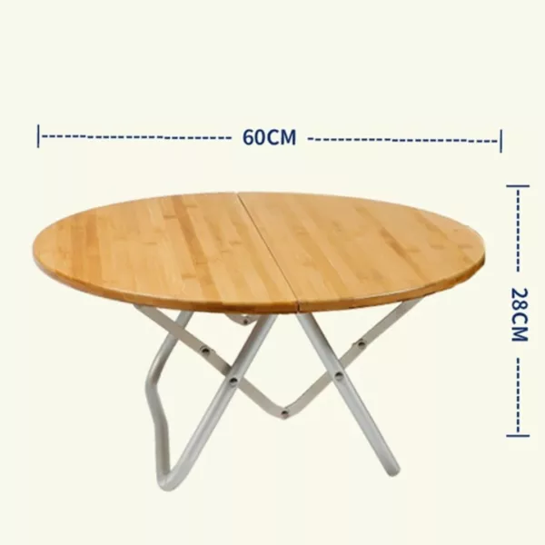 Table d’appoint jardin en bois certifié – Image 2