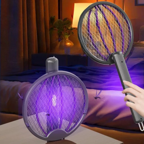Tapette à mouches électrique avec lumière – Élimine instantanément moustiques et insectes volants, efficace jour et nuit – Image 4