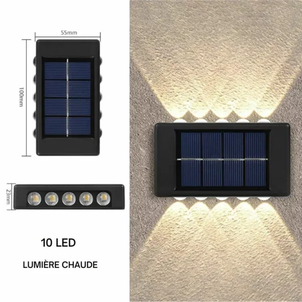 Applique solaire murale extérieure design – Image 7