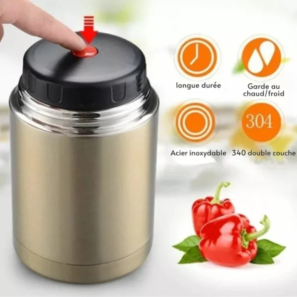 Boîte repas isotherme portable pour trajet en voiture – Image 2