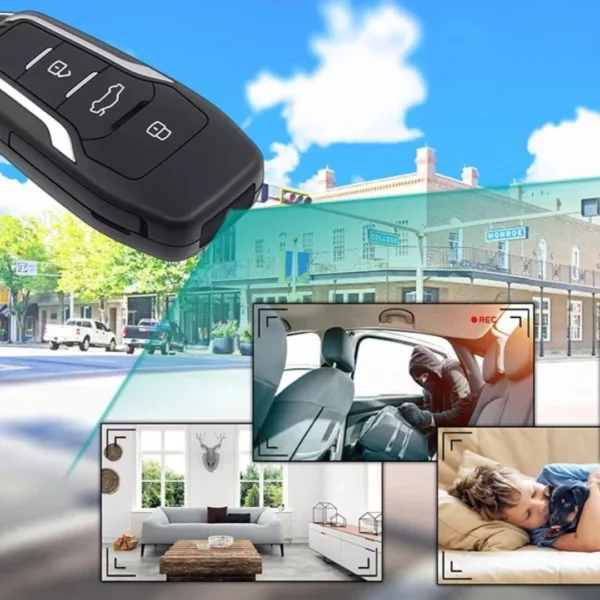 Caméra espion intégrée dans boîtier clé voiture – Image 4