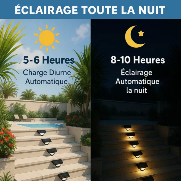 Lampe solaire extérieure pour escalier – Image 4