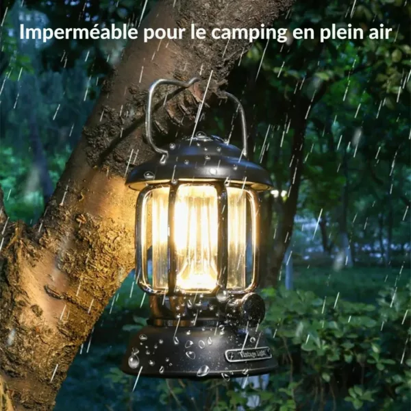 Lanternes extérieures rechargeables usb étanches – Lumière puissante et durable pour vos soirées en plein air – Image 2