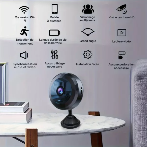 Mini caméra espion rotative avec wifi – Image 5