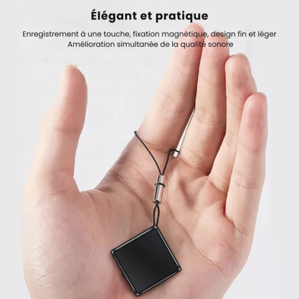 Mini enregistreur vocal autonome longue autonomie – Discret, compact et fiable pour capturer tous vos mémos sans interruption – Image 2