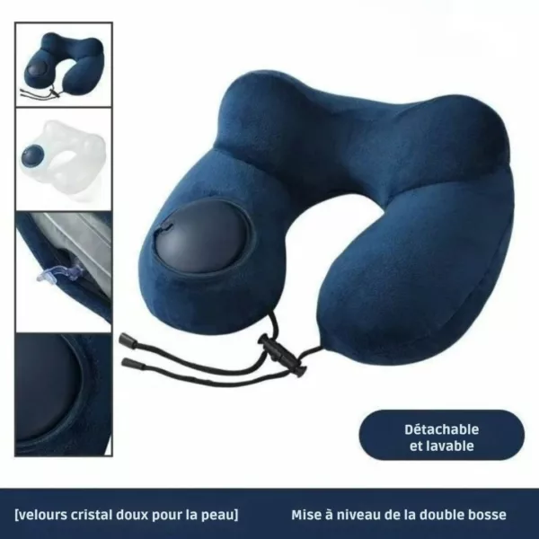 Oreiller de nuque gonflable pour voyage longue distance – Image 5