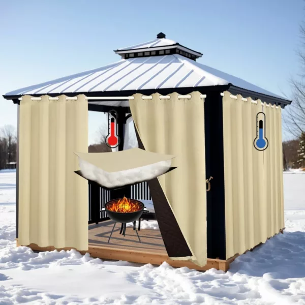 Rideau extérieur occultant pour pergola – Image 3