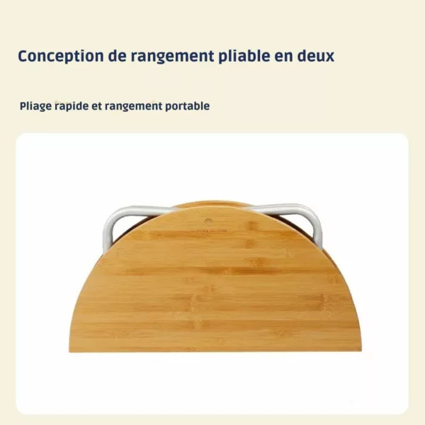 Table d’appoint jardin en bois certifié – Image 3