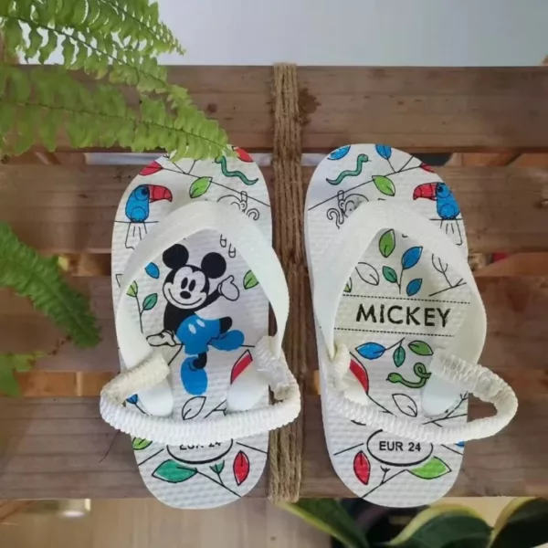 Tongs bébé souples pour plage sable – confort antidérapant été, légères et faciles à enfiler pour petits pieds – Image 3